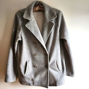 Talbots Gray Wool Jacket/ Pea Coat